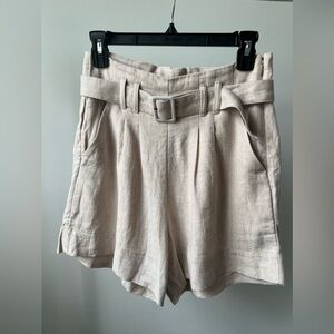 Abercrombie & Fitch Ultra High Waisted Linen Shorts